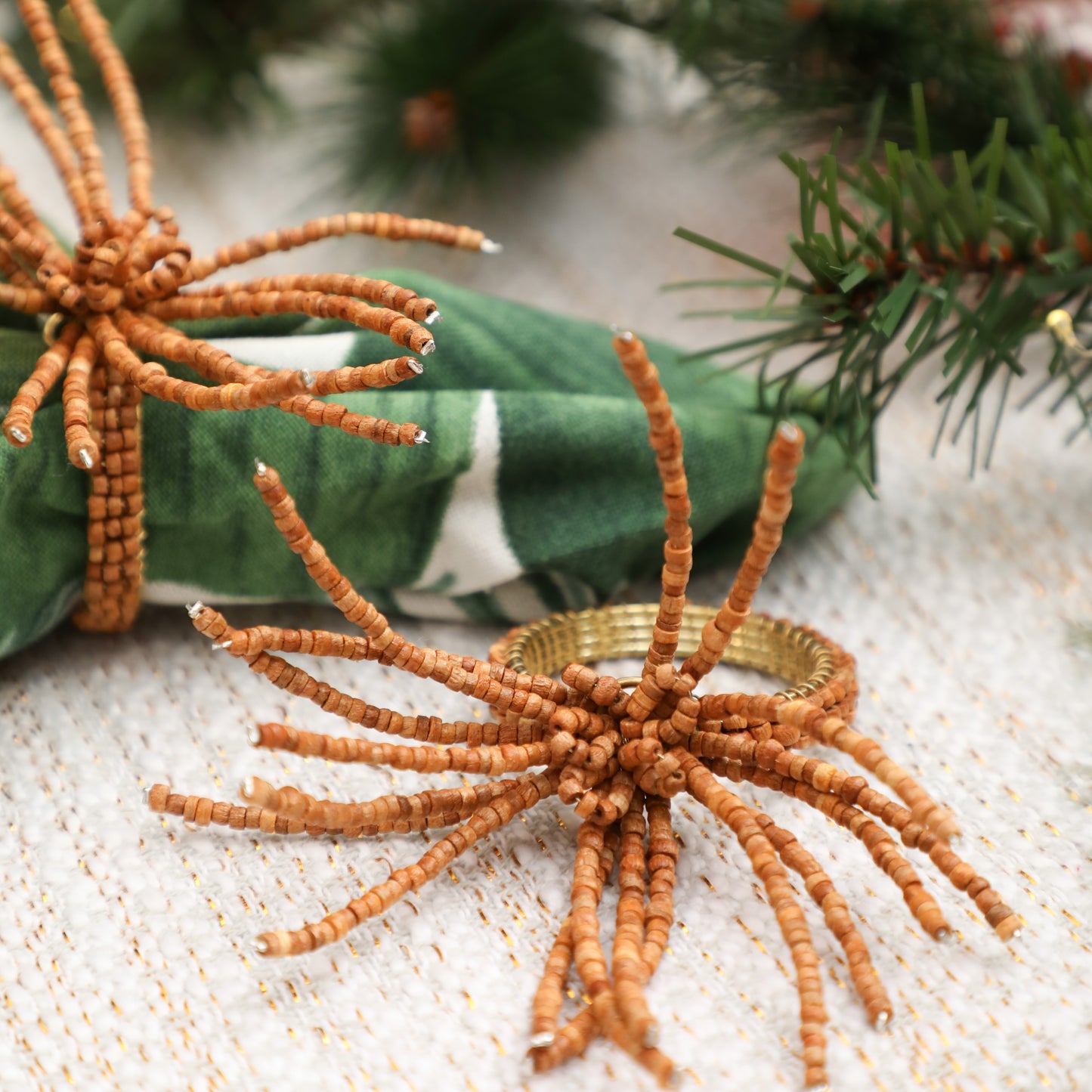 Forest Jewel Napkin Rings