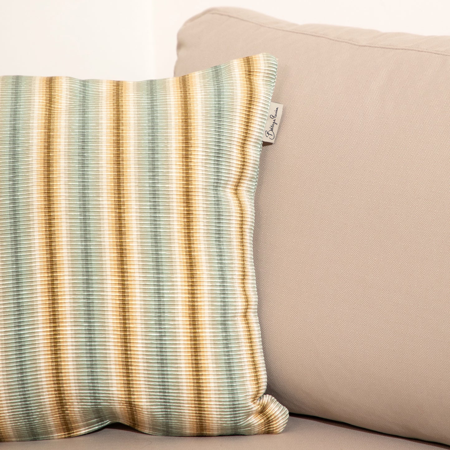 Silk Stripe Cushion Cover