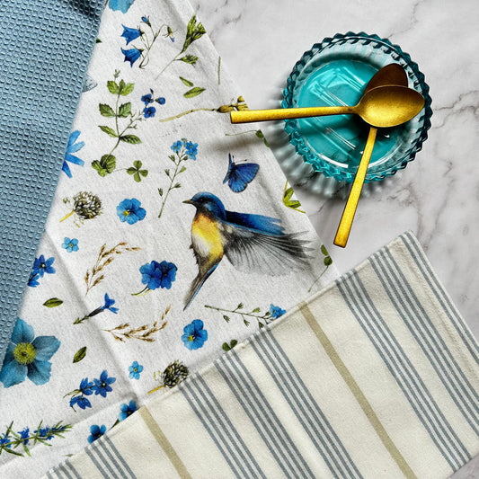 Blue Bird Kitchen Towel set