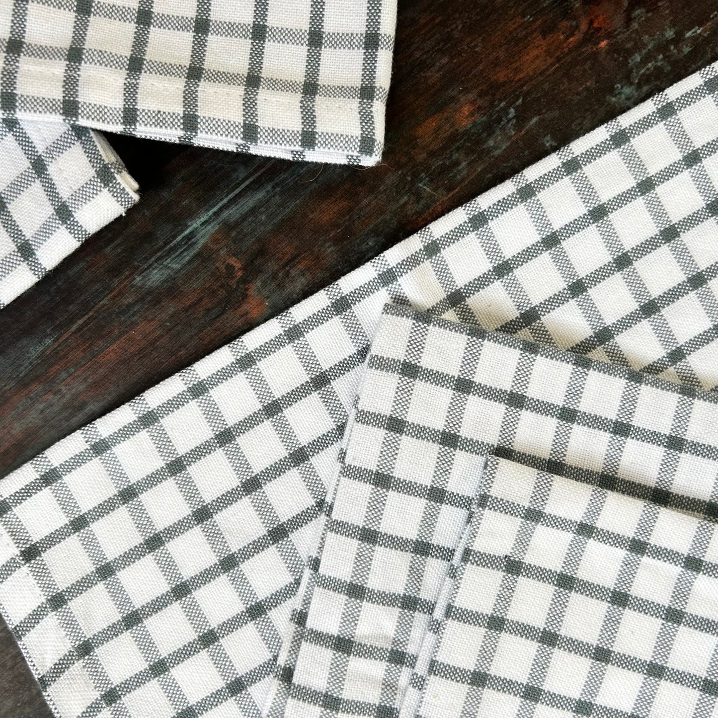 Cottage Check Cocktail Napkin