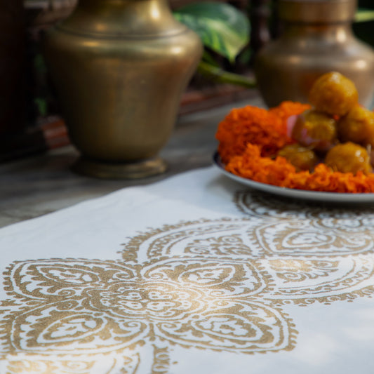 Athena White Gold Runner