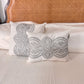 Athena White Silver Cushion Cover