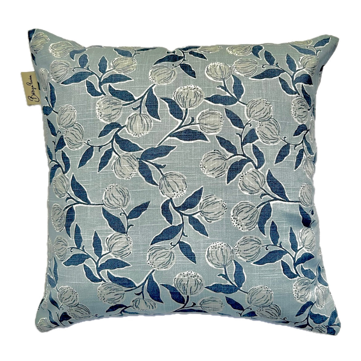 Indigo Petal Cushion Cover