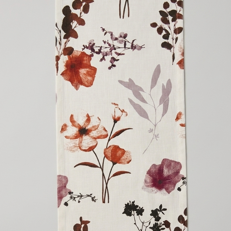 Botanical Bloom Maroon Runner