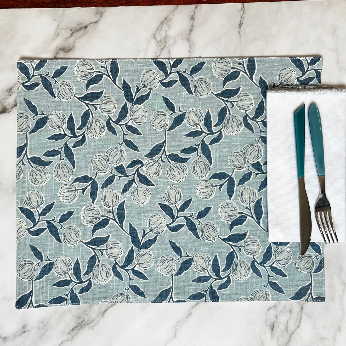 Indigo Petals Placemat