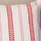 Carmin Stripe Silver Cushion