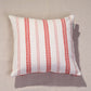 Carmin Stripe Silver Cushion