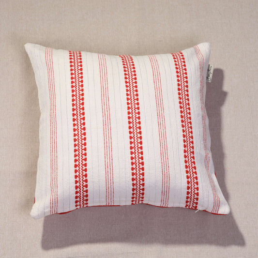 Carmin Stripe Silver Cushion