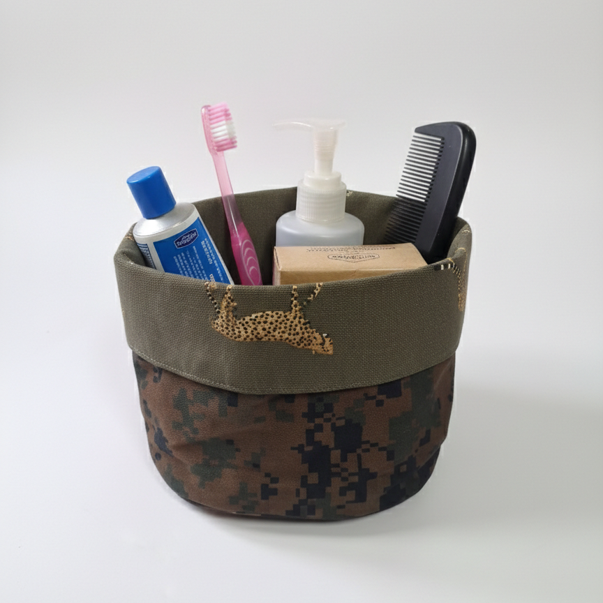 Cheetah and Camo Basket Set