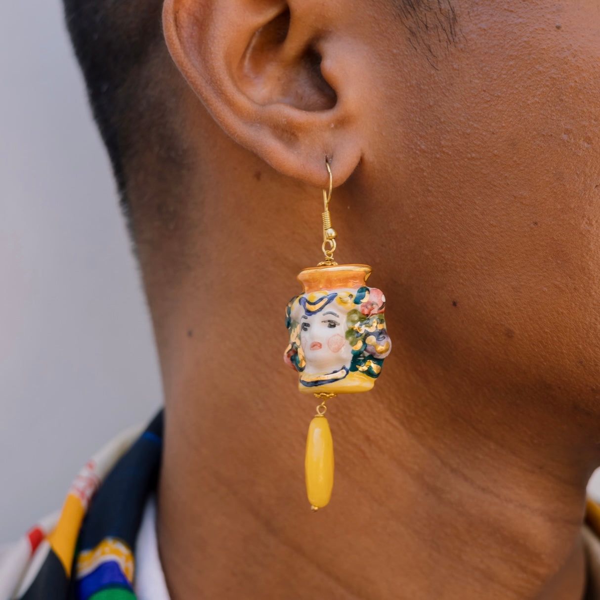 Sicilian Couple - Ceramic Earrings