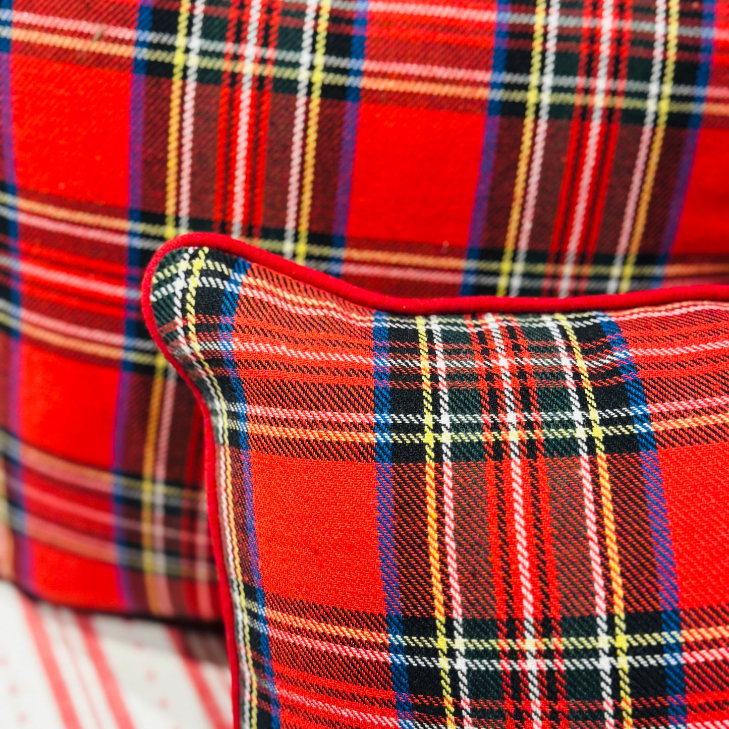 Tartan Red Cushion