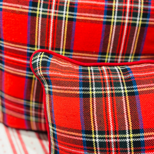 Tartan Red Cushion
