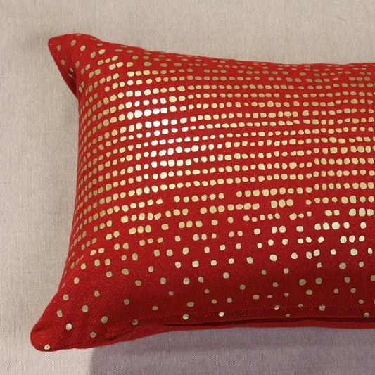 Golden Dot Cushion Cover