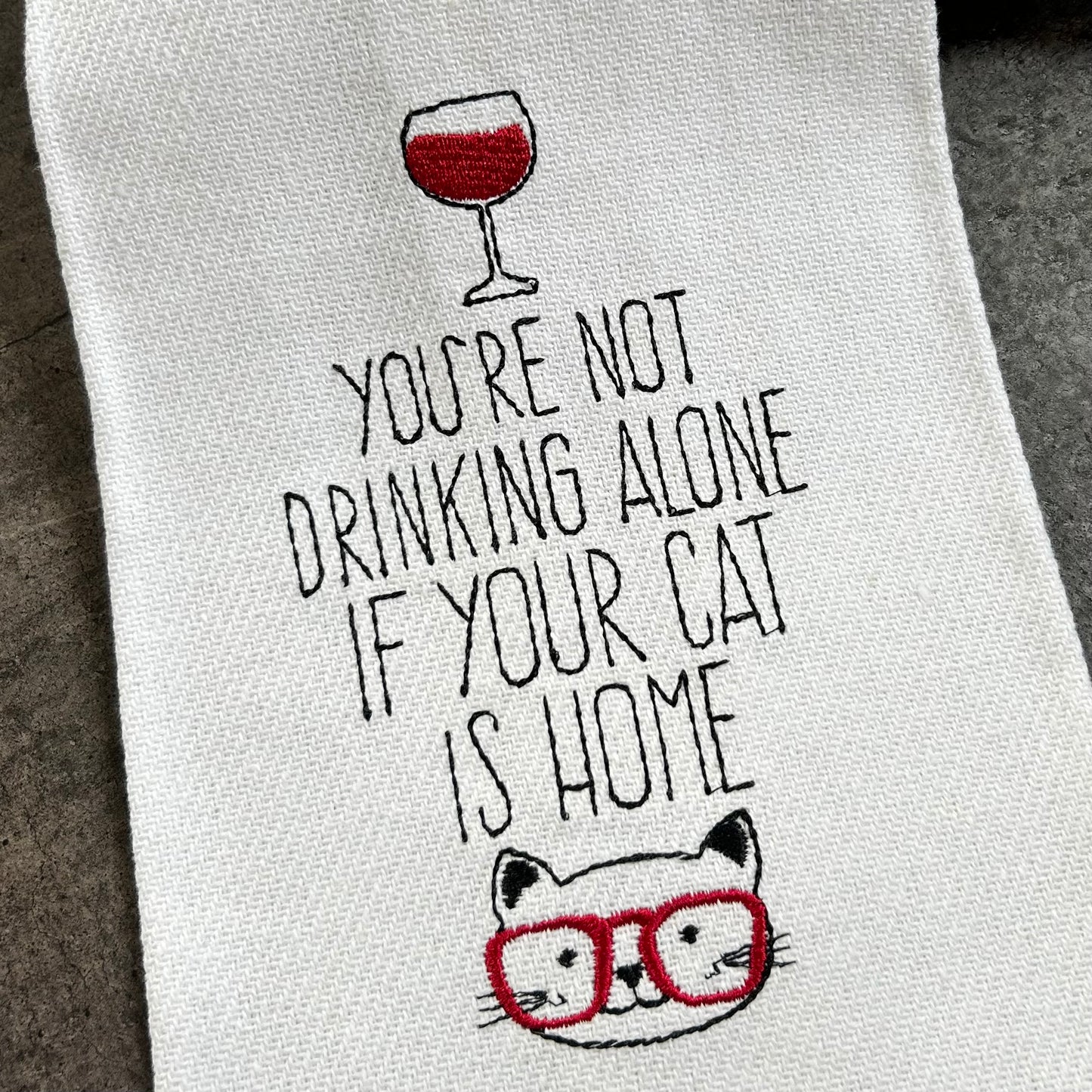 Cat is Home Kitchen towel