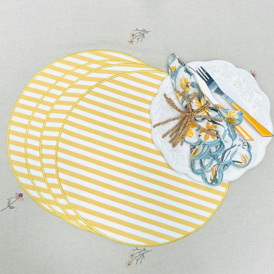 Orbital Yellow Placemat