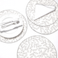 Feuille Silver Round Placemat