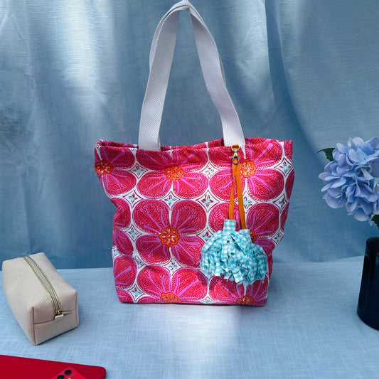 Art Bloom Tote - Pink