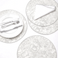 Fiore Silver Round Placemat
