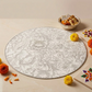 Fiore Silver Round Placemat