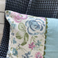 Serene Petal Aqua Cushion Cover