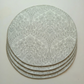 Geo Silver Round Placemat