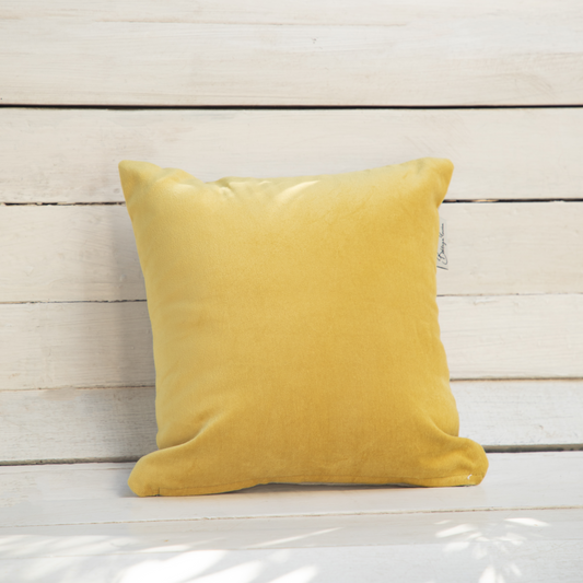 Golden Glow Velvet Cushion Cover