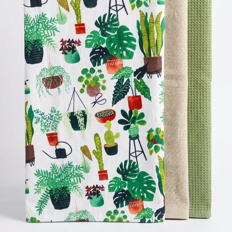 Green House Kitchen Towel