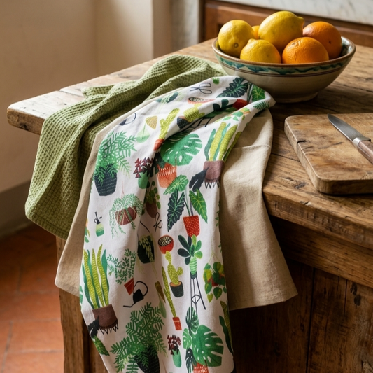 Green House Kitchen Towel
