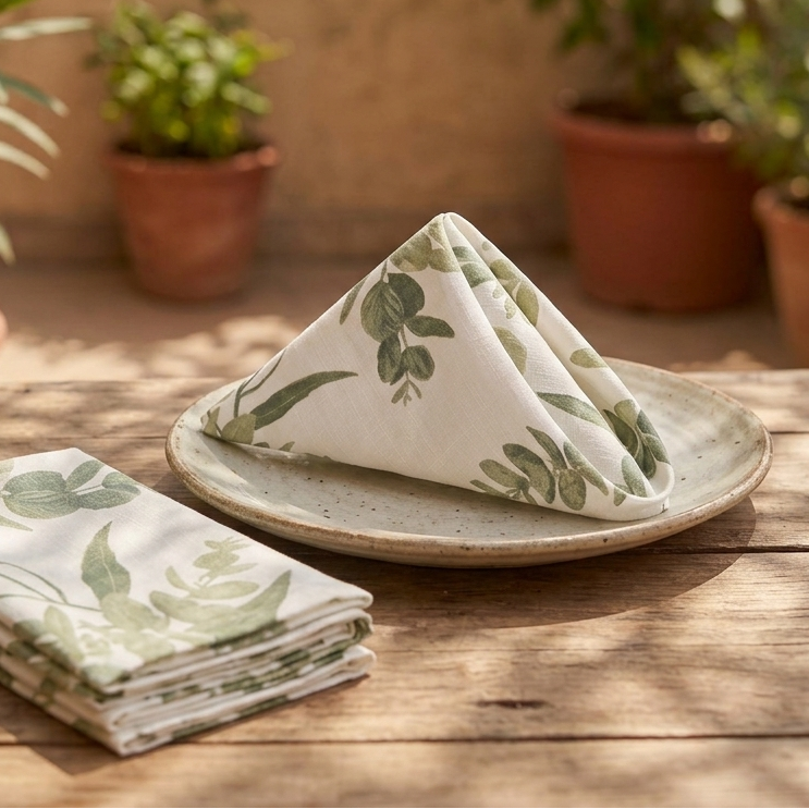Green Leaf Napkin