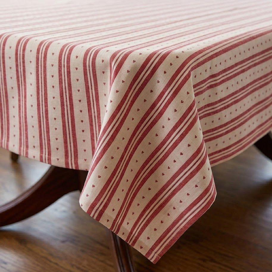 Heart Dobby Tablecloth