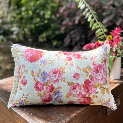 Pink Fiorito Cushion Cover