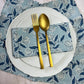 Indigo Petal Slub Napkin Set