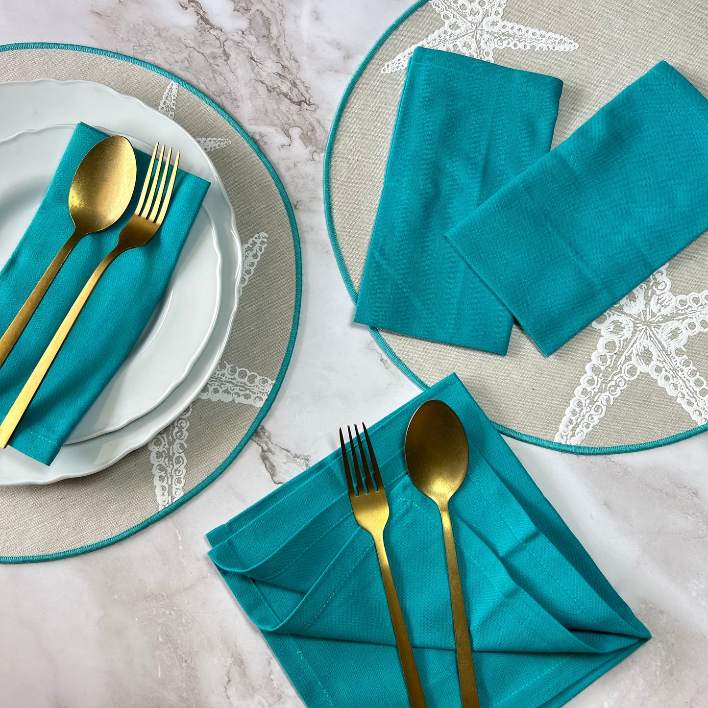 Aqua Breeze Cotton Napkin Set