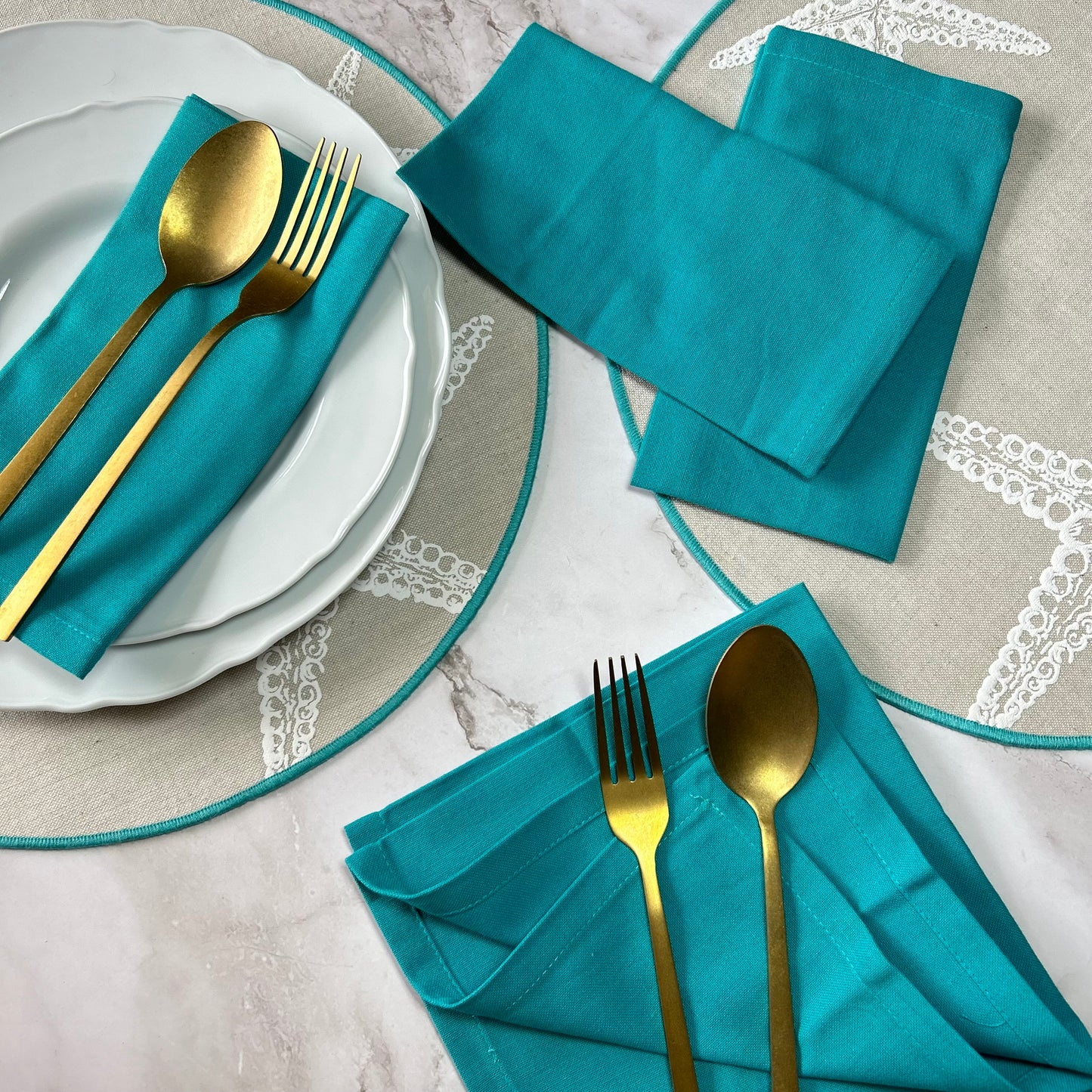 Aqua Breeze Cotton Napkin Set