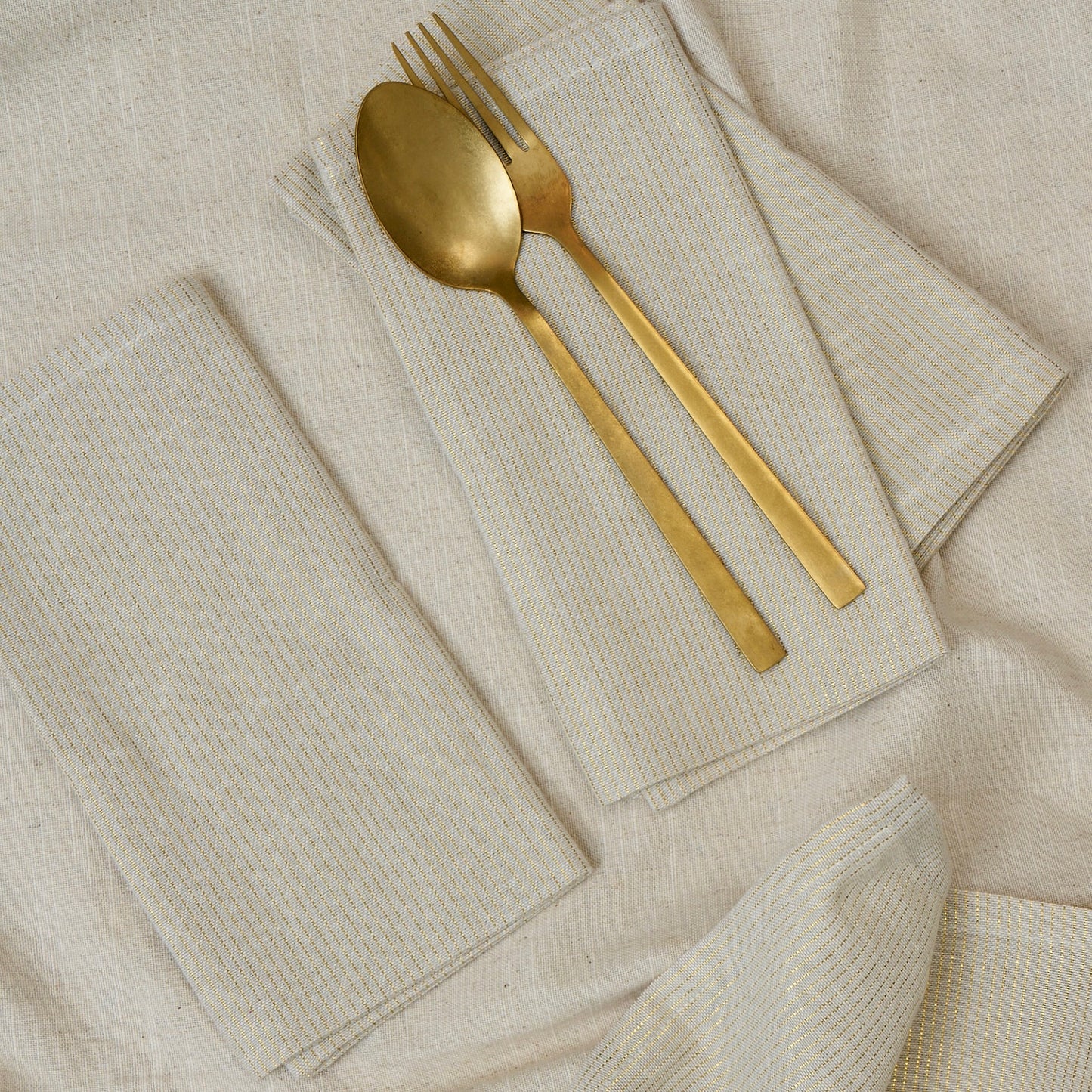 Natural Glitz Lurex Napkins