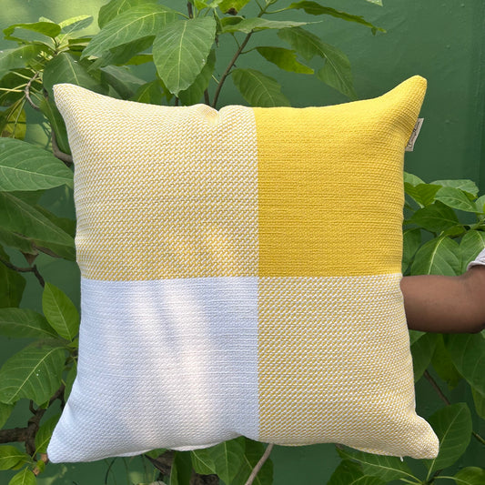 Sunshine Grid Cushion Cover