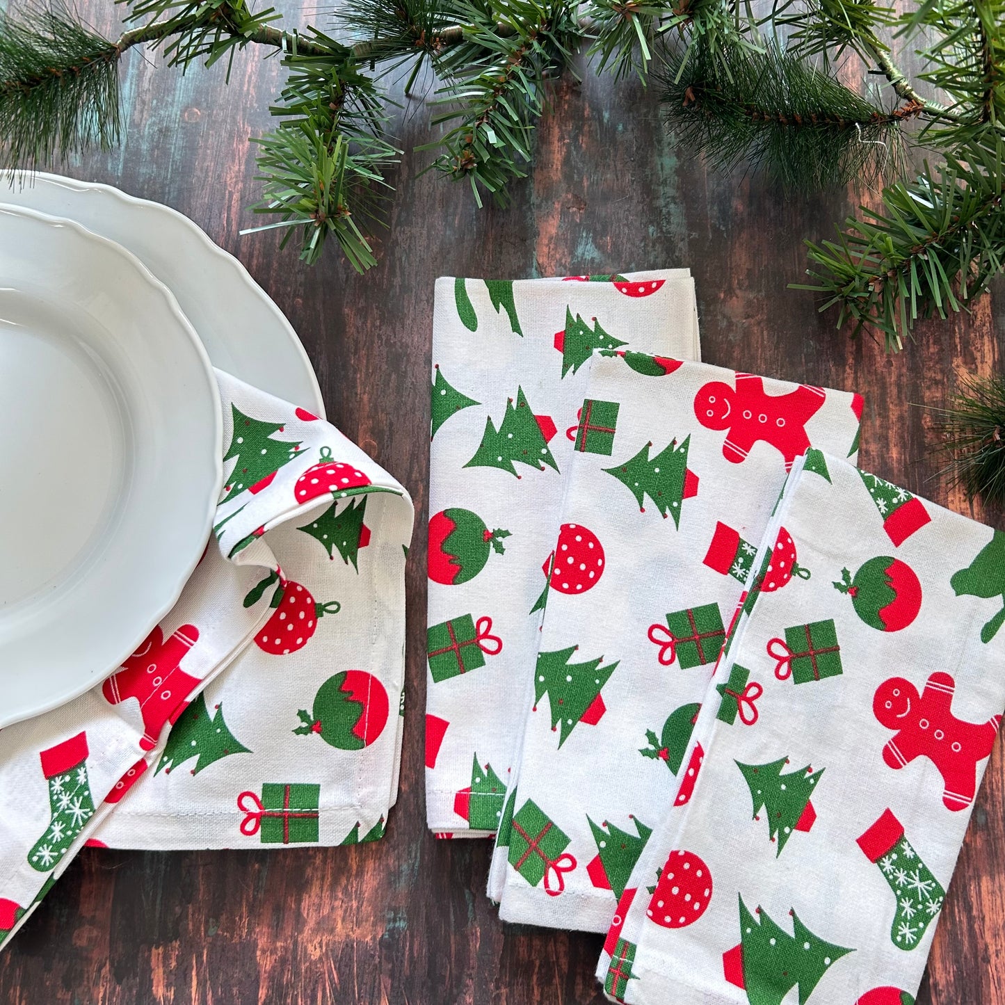 Christmas Fables Napkin