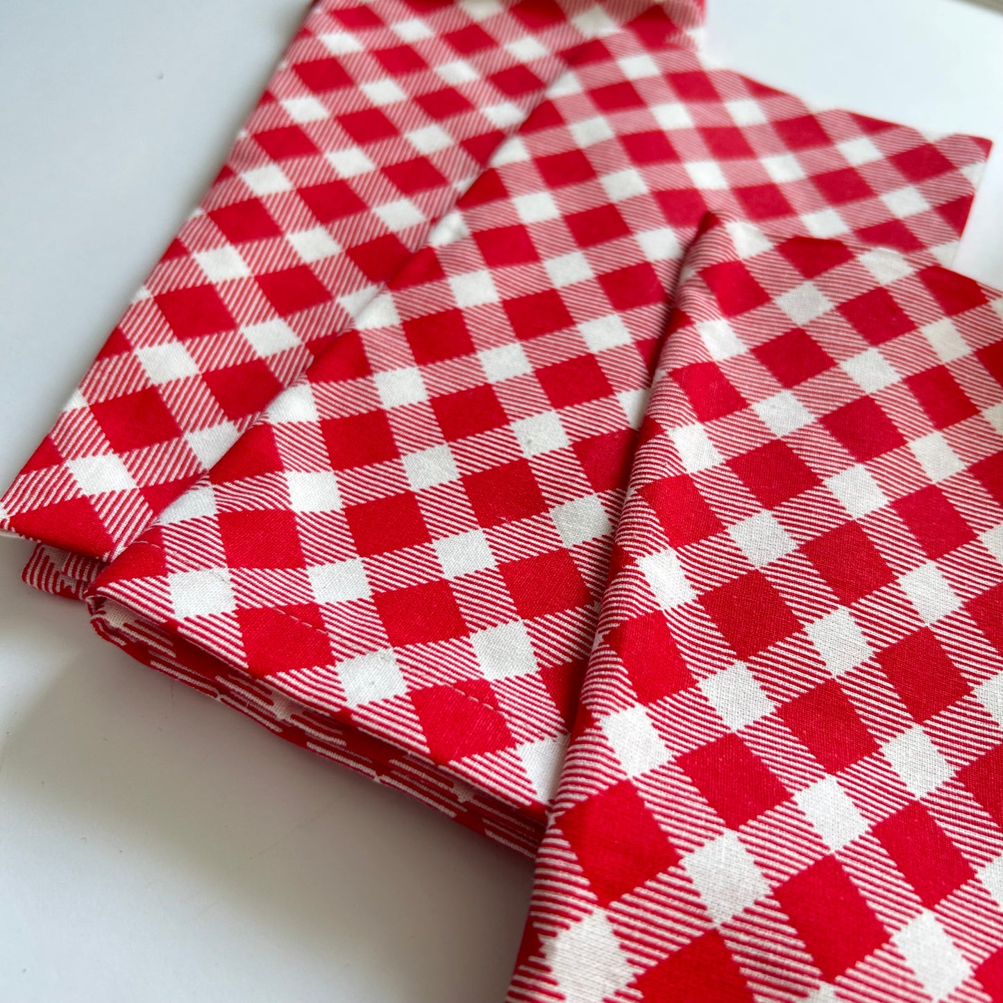 Scarlet Check Napkin