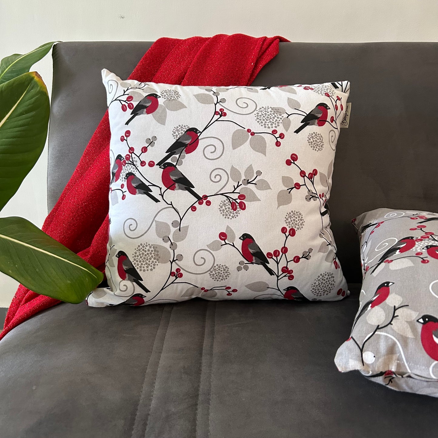 Christmas Cardinal Cushion Cover