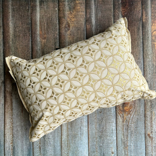 Geometric Gold Cushion Cover