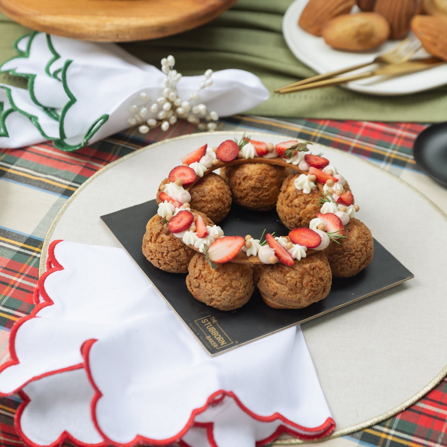 Evergreen Scallop Napkin