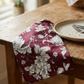 Imperial Bloom Napkin - Merlot