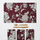 Imperial Bloom Napkin - Merlot