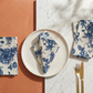 Imperial Bloom Napkin - Sapphire