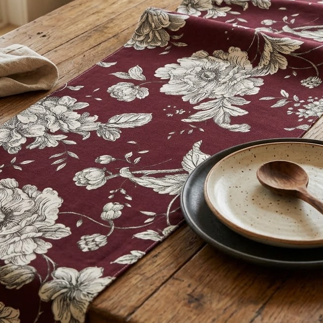 Imperial Bloom Runner - Merlot