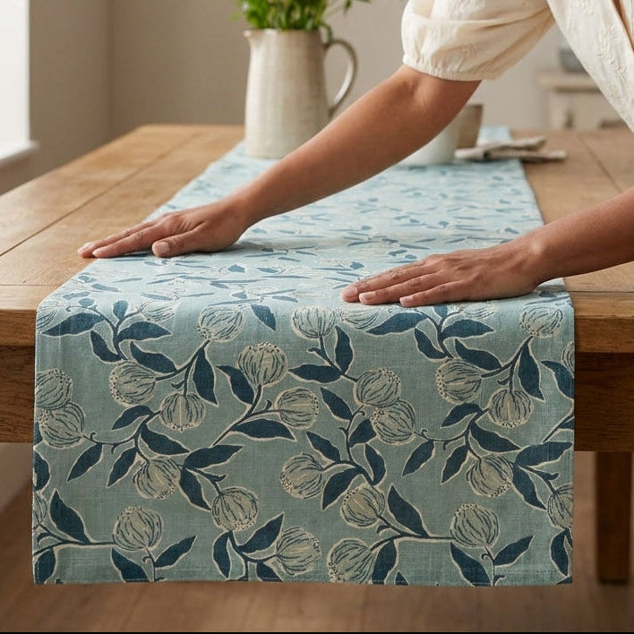 Indigo Petals Runner