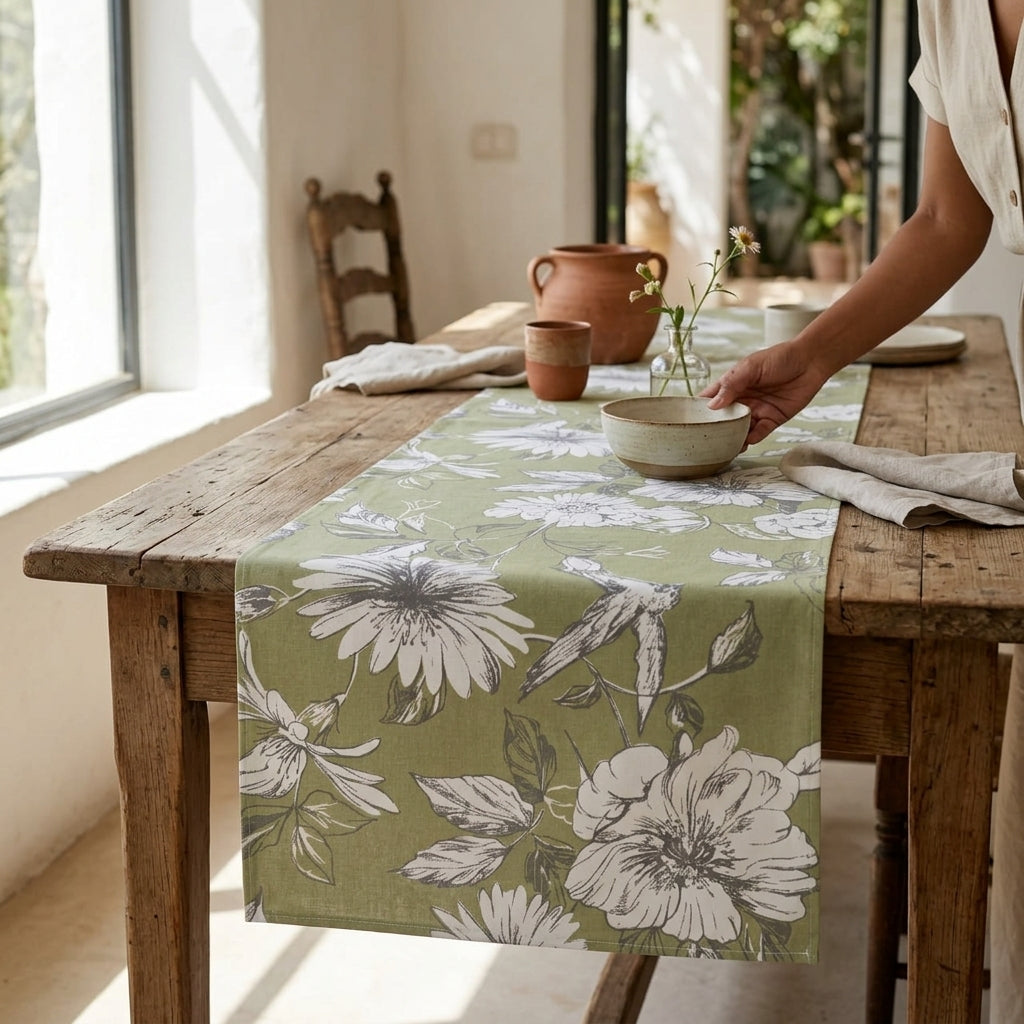 Magna Rose Pistachio Runner