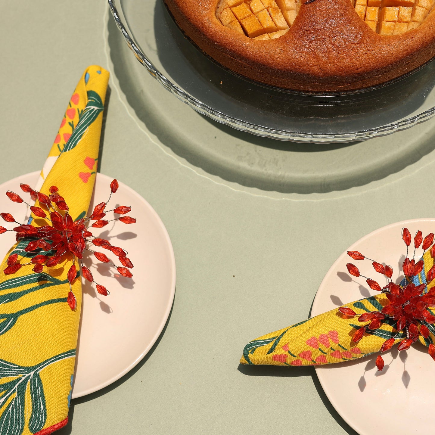 Fireworks - Red Napkin Rings