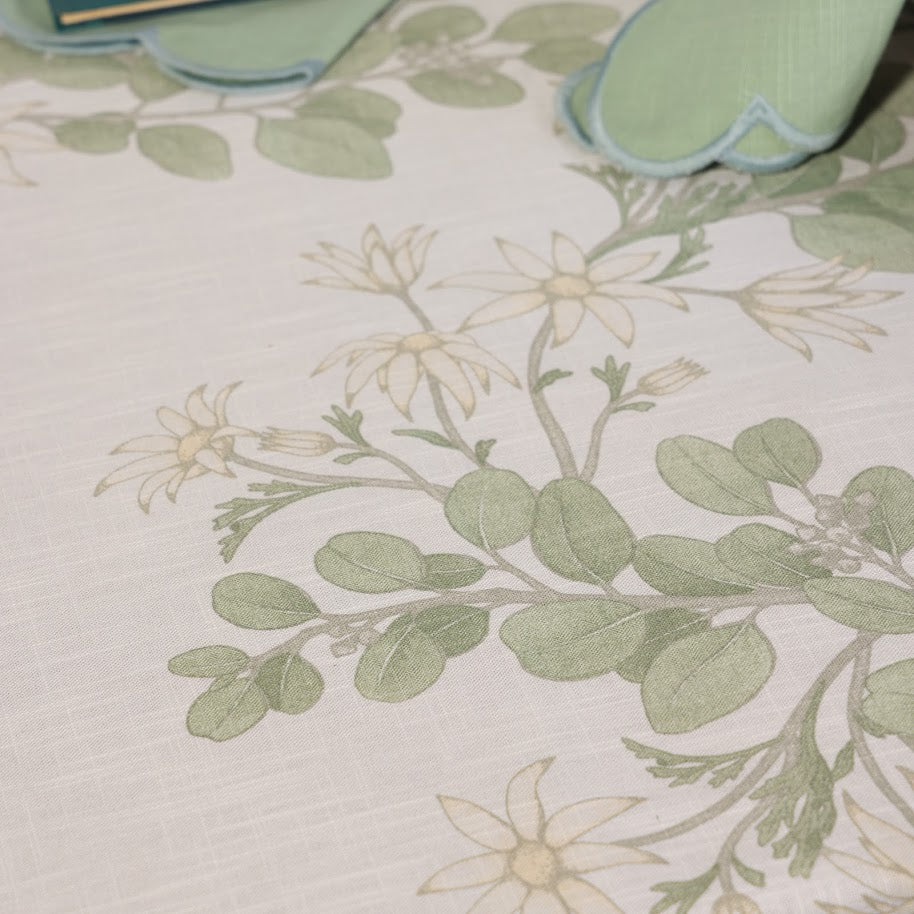 Off White Garden Tablecloth