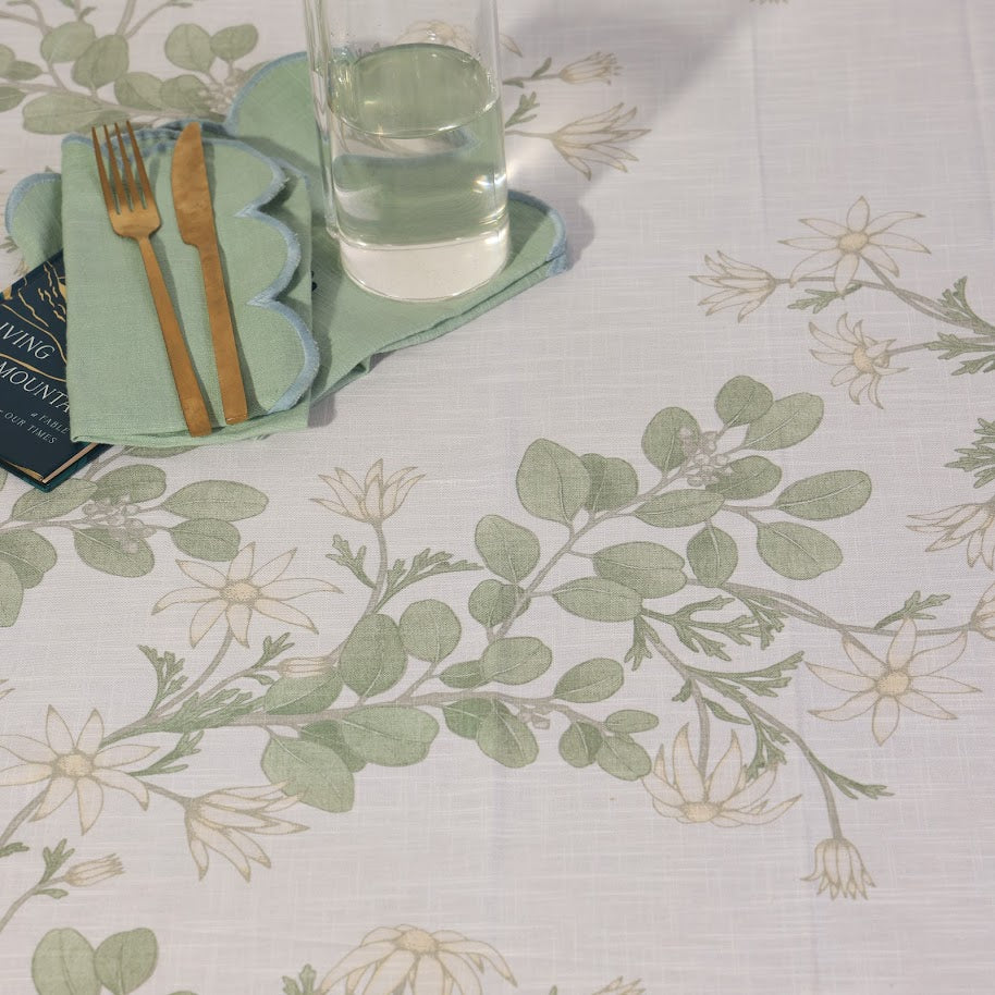 Off White Garden Tablecloth